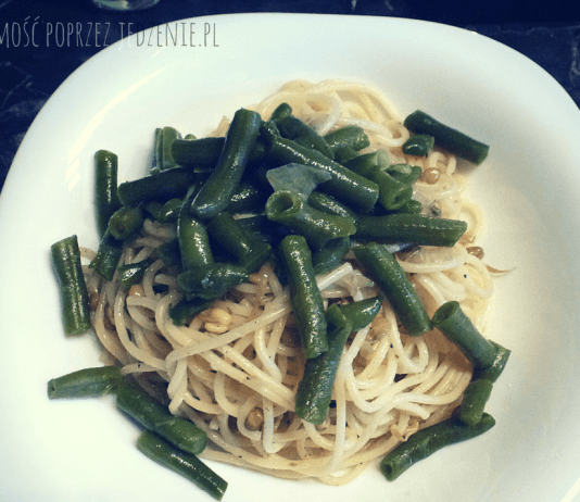 Spaghetti z kiełkami
